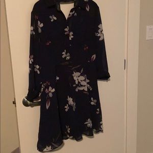 Chiffon “Shirt” Dress with collar WORN ONCE